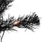 4ft. Pre-Lit Black Tinsel Artificial Christmas Tree, Clear Lights